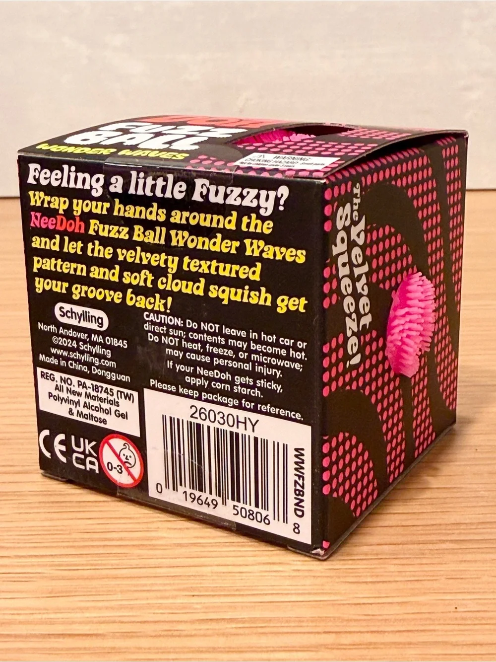 Pink Needoh Fuzz Ball Wonder Waves